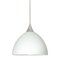 Besa Lighting Brella Cord Pendant, White, Satin Nickel Finish, 1x50W Halogen 1XT-467907-SN - alternate 1